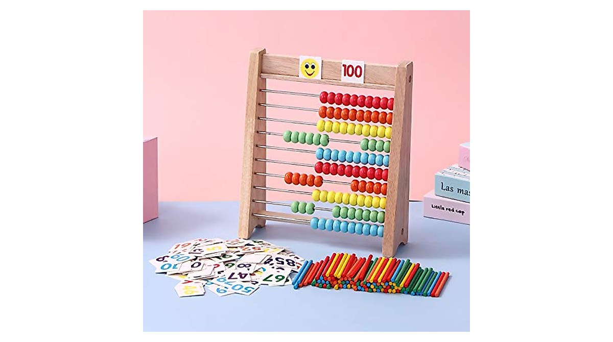 Cltoyvers Wooden Abacus: Fun Math Learning for Kids