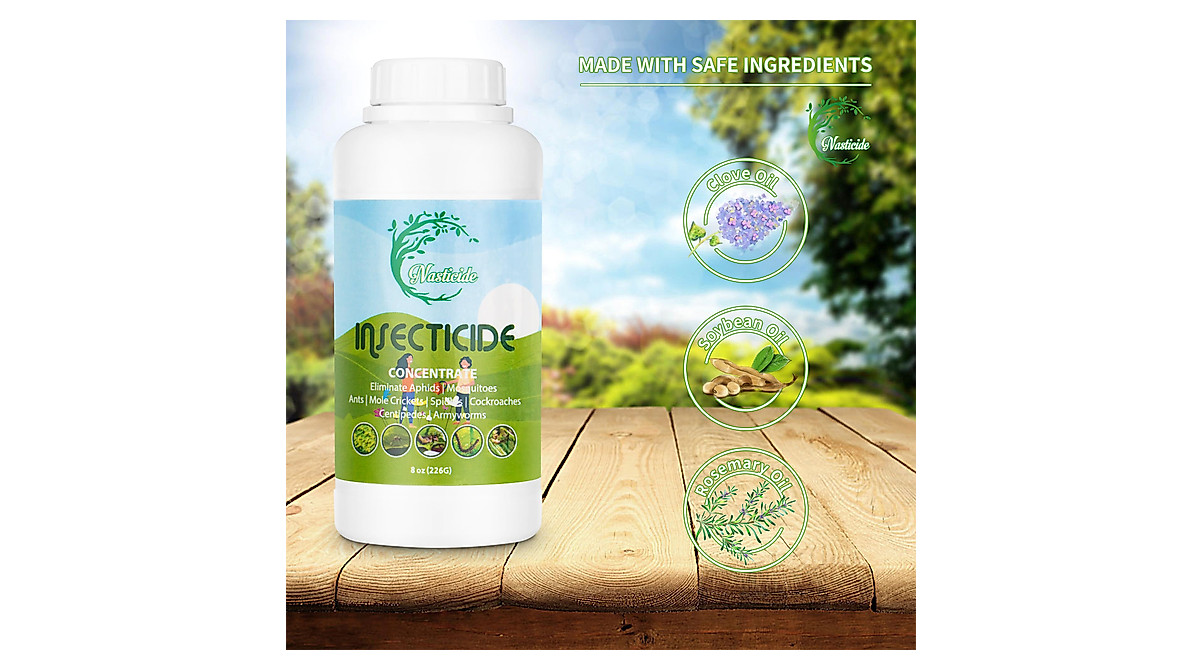 Nasticide Natural Insecticide Concentrate for Plants, Organic Safe ...