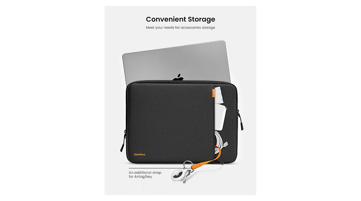 tomtoc 360 Protective Laptop Sleeve for MacBook Pro & Air - Eco-Friendly