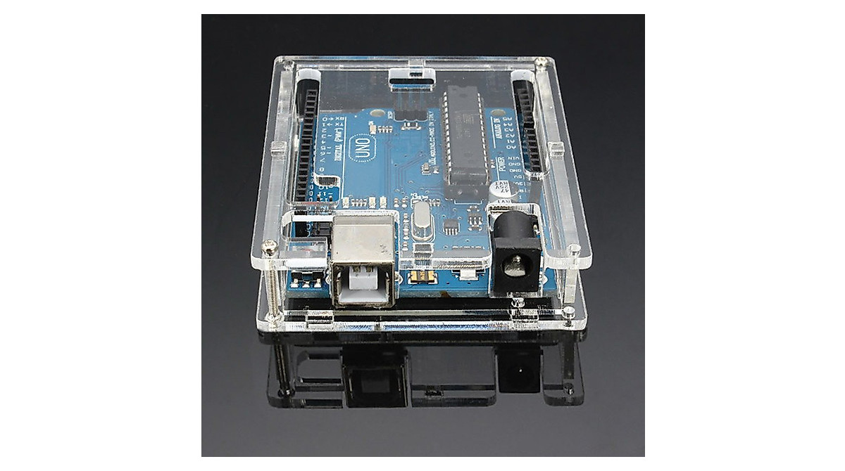 DAOKI Uno R3 Acrylic Enclosure | Transparent Case for Arduino UNO R3