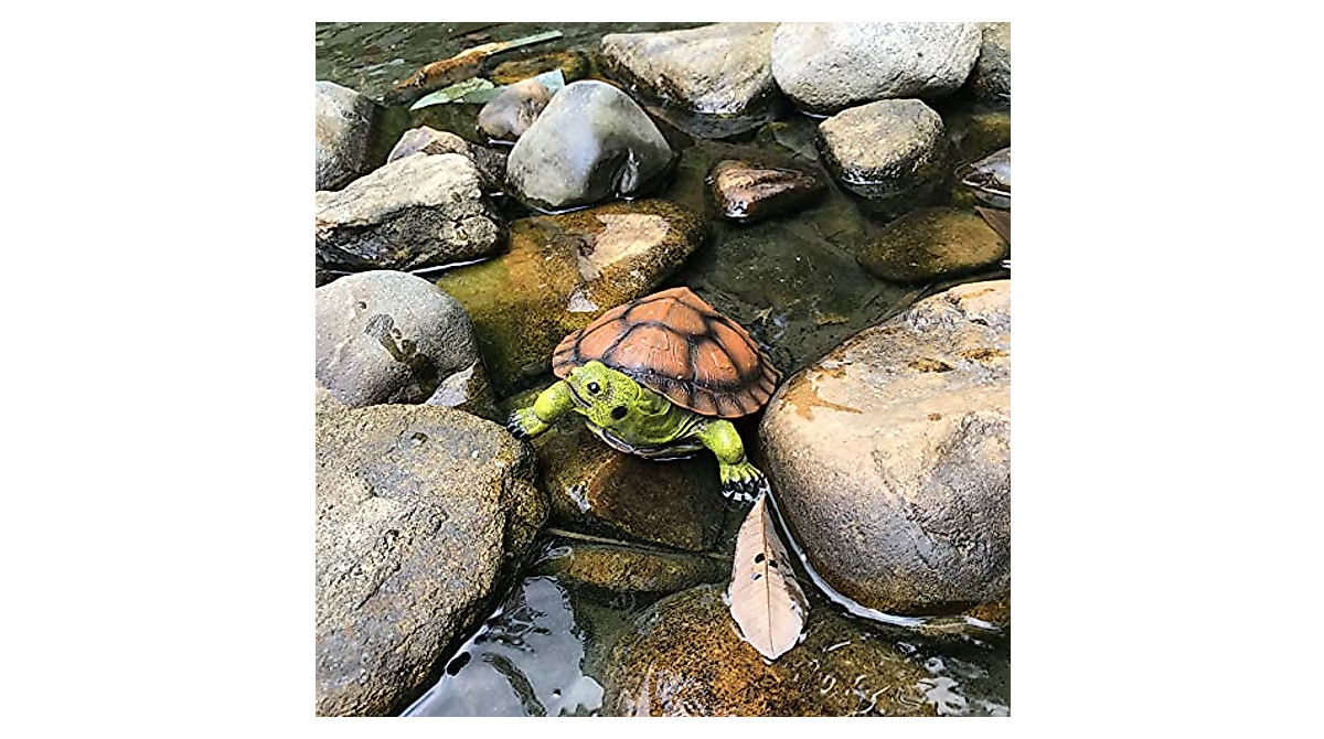 ABHAO Turtle Tortoise Garden Sculpture - Realistic Outdoor Decor