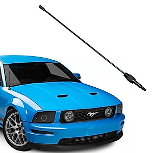 thumbnail image 2 of RED WOLF 9 Inch Short Antenna For Ford Mustang 2010-2019 - Black, FM/AM Compatible 2 of 5