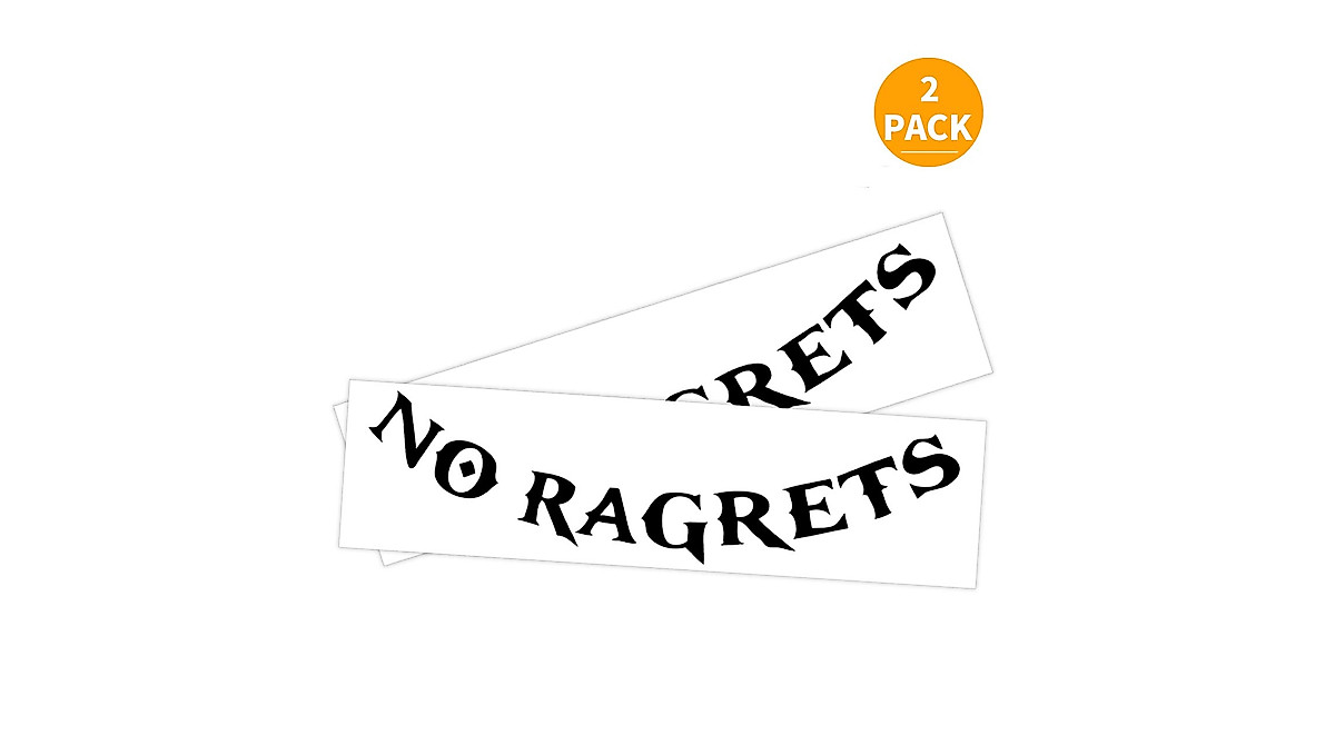 Get Your No Ragrets Temporary Tattoos - 2-Pack for Halloween!