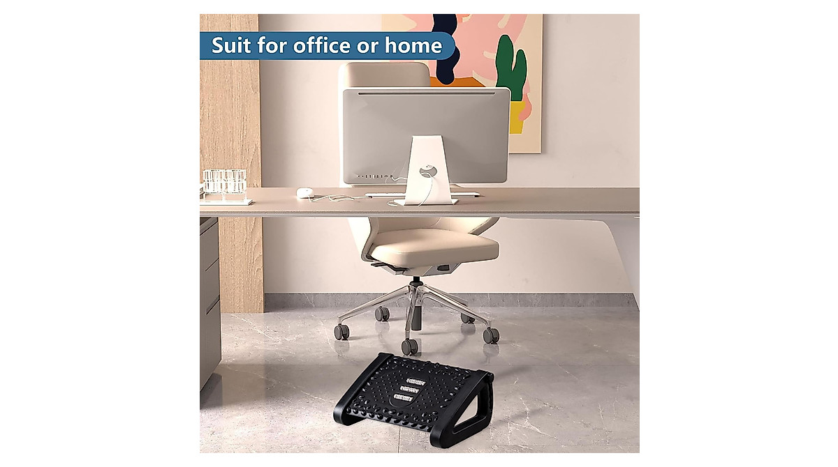 Ergonomic Pink Foot Rest for Comfort & Massage