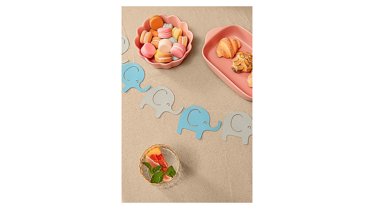 Elephant Garland Decorations for Baby Showers & Kids' Parties