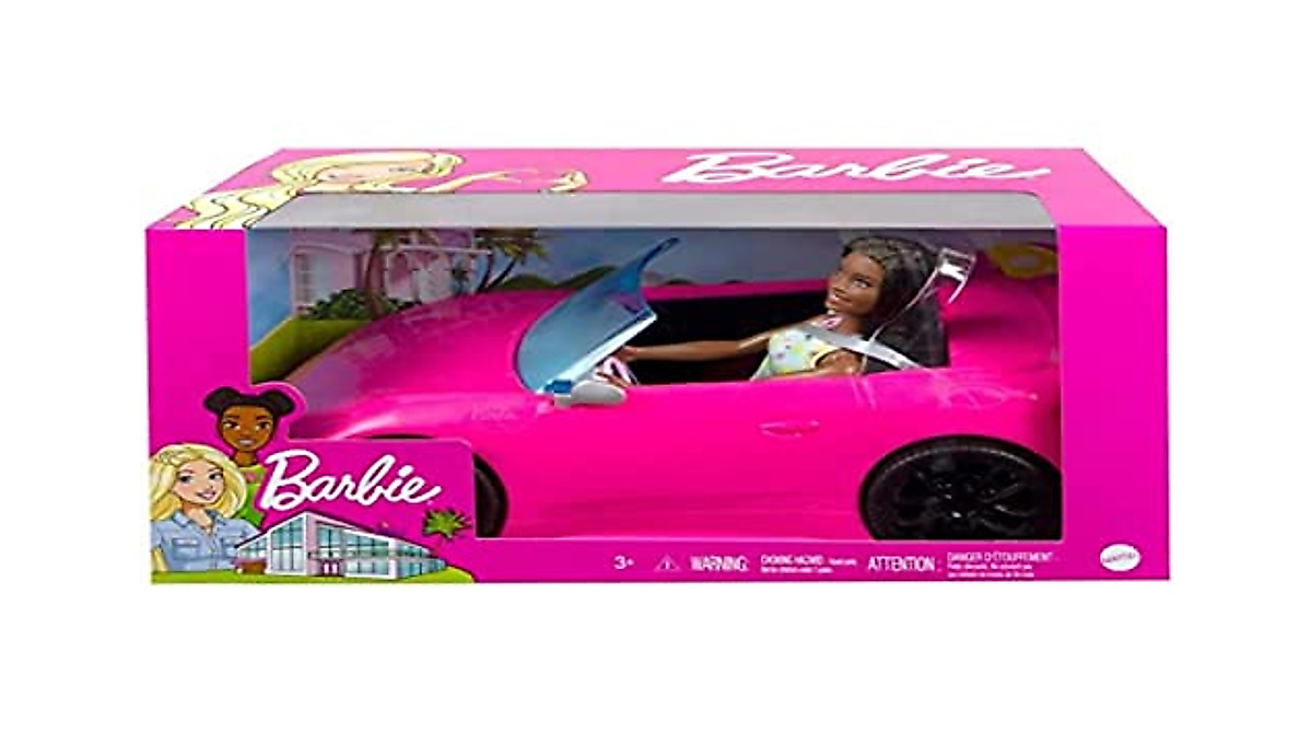 Barbie Convertible Car & Doll - Adventure Awaits!