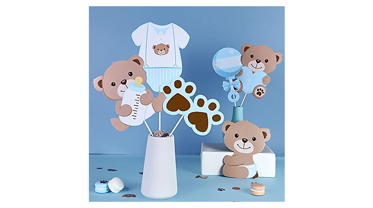 Cute Bear Baby Shower Centerpieces - Perfect for Boy Birthdays