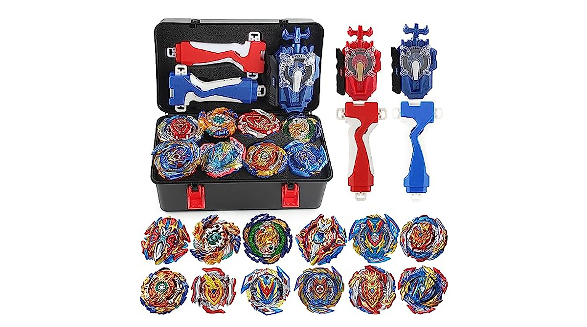 12 Piece Bey Battling Burst Gyros Set with Launchers | Kids Action Toys