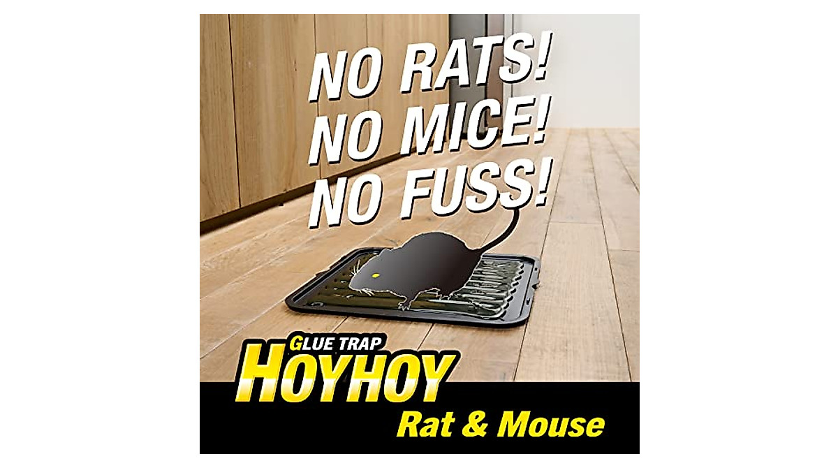 HOY HOY Jumbo Rat & Mouse Glue Trap - Heavy-Duty Pest Control