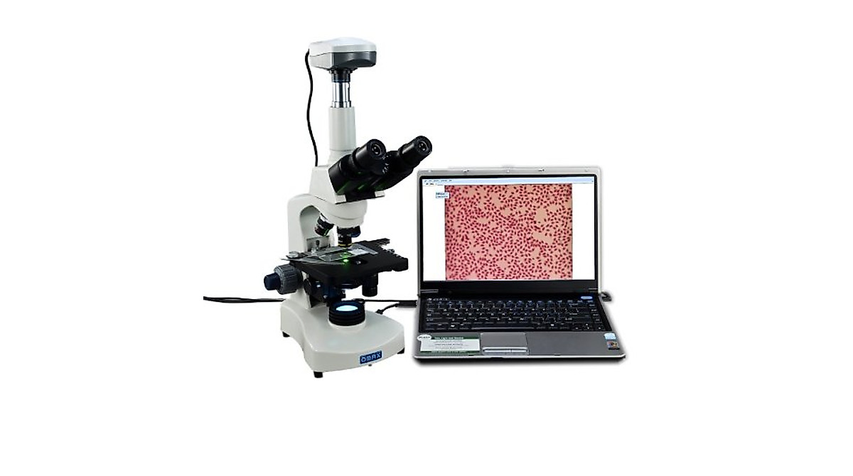 OMAX 40X-2000X LED Microscope with 5MP Camera | Professional & Educational