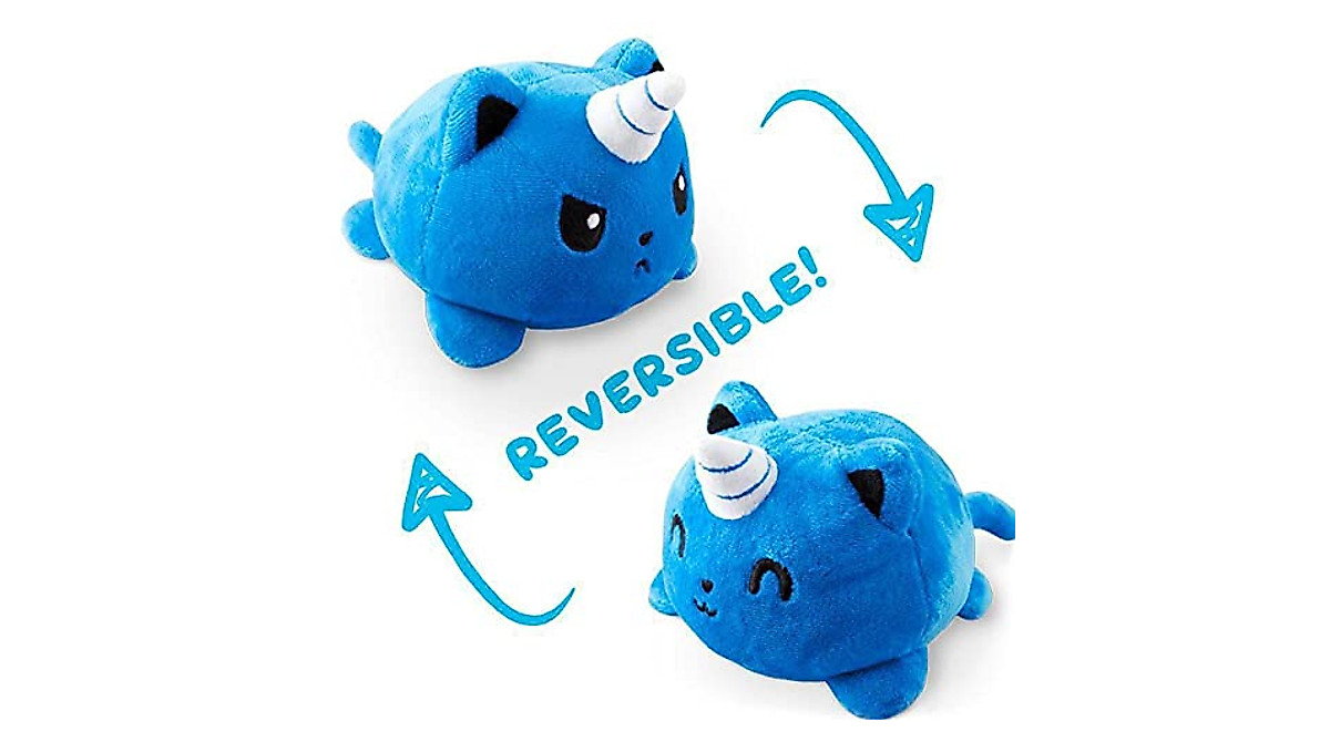 TeeTurtle Reversible Kittencorn Plushie - Show Your Mood
