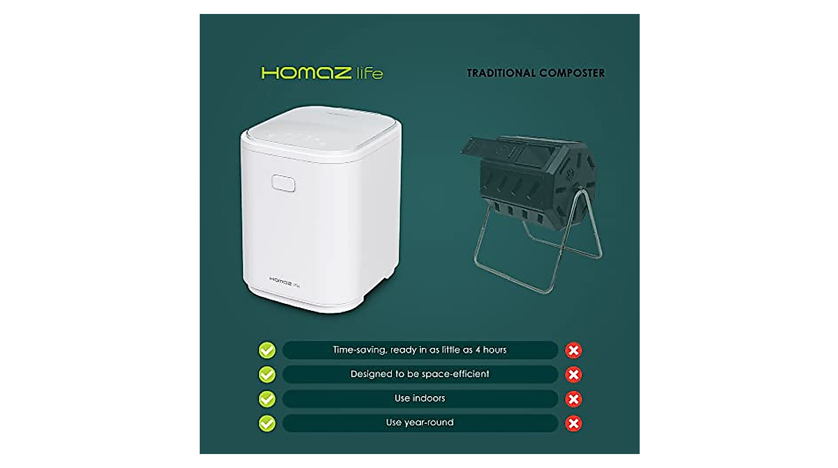 Homaz Life Electric Kitchen Composter - Easy Waste Recycling