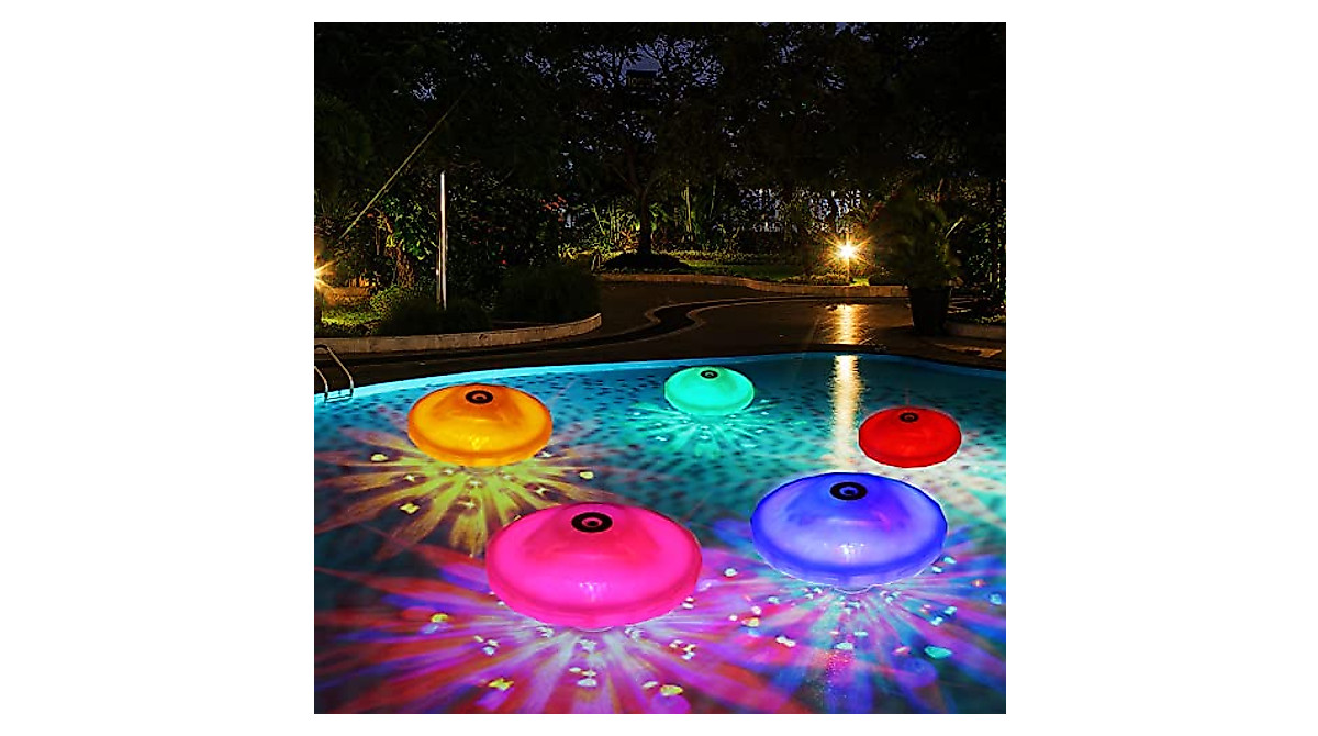Macarrie 8 Pack Floating Pool Lights - Vibrant Waterproof LED Lights