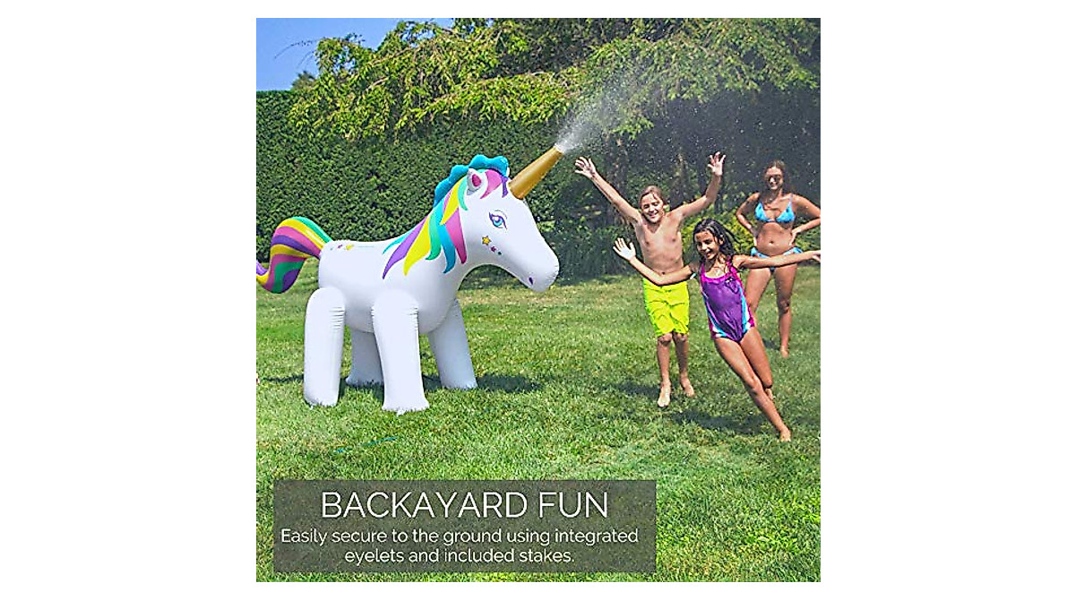 Swimline Humongous Unicorn Sprinkler - 6ft Backyard Water Fun