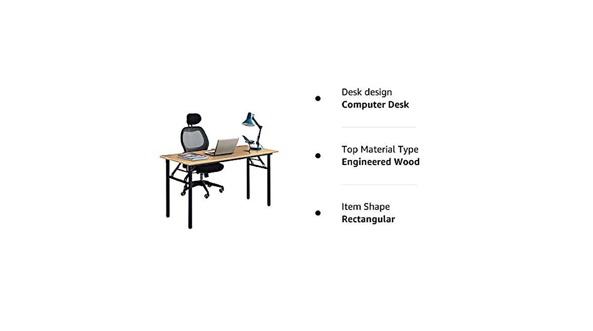 Need 55-Inch Folding Computer Desk for Home & Office