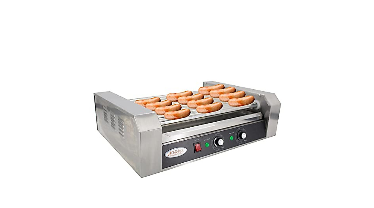 Hakka Commercial Hot Dog Roller Grill with 9 Rollers – High Capacity ...