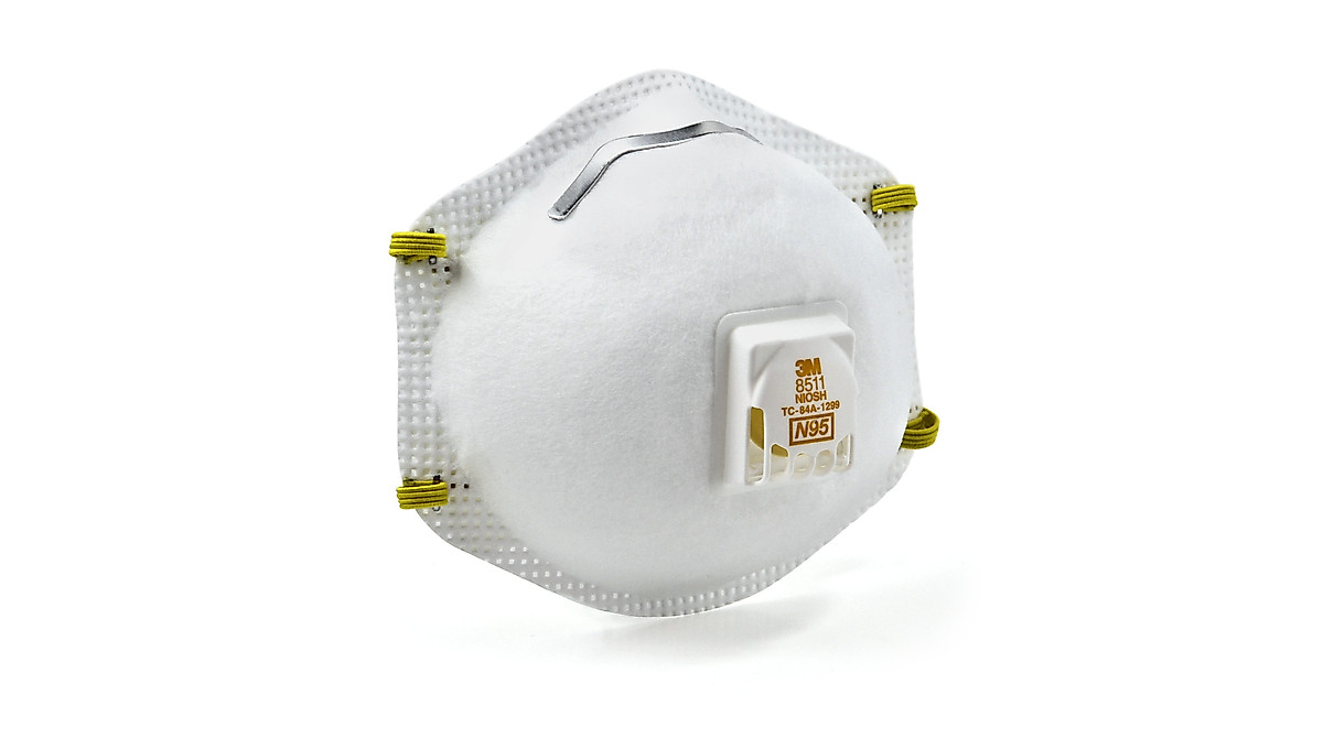 3M N95 Respirator 8511 - Cool Flow Valve, Pack of 10