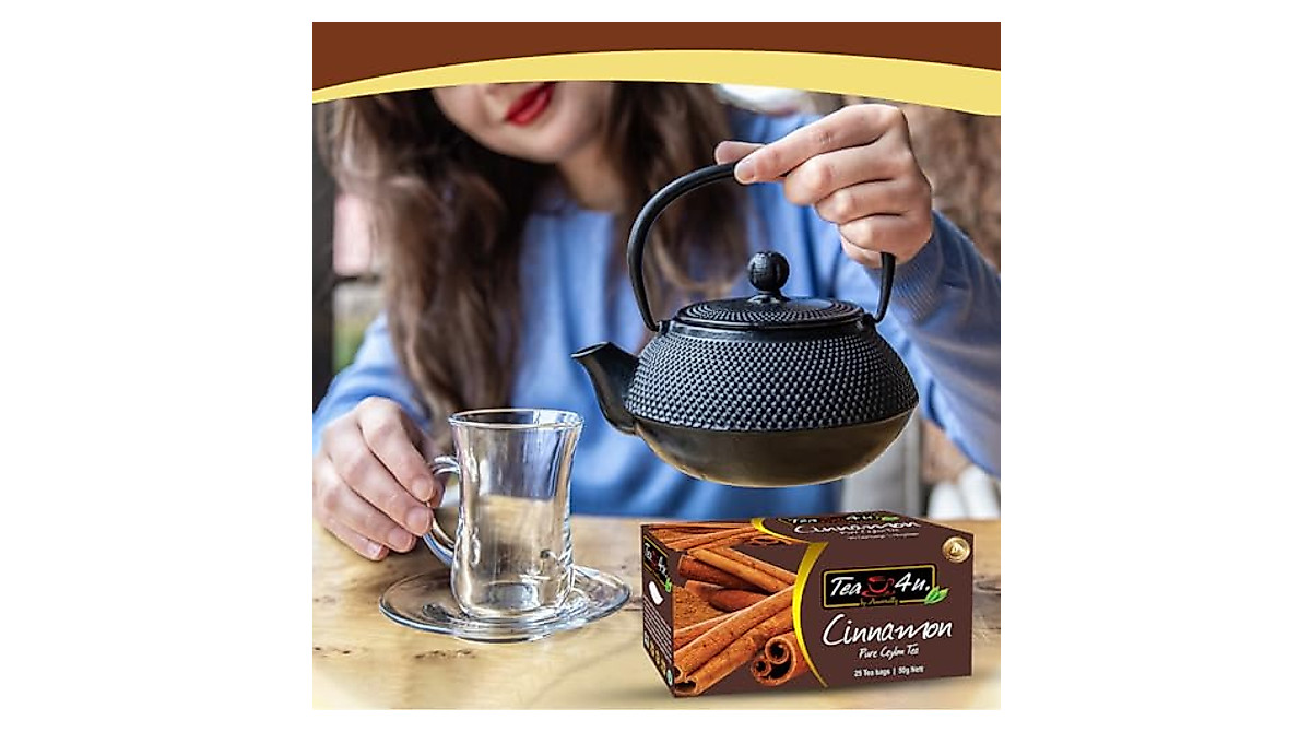Tea4U Flavored Black Ceylon Tea Bags - Packed with Flavor