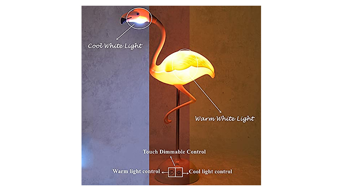 Fantasee Flamingo Bureaulamp – Draadloze USB-lamp Met Dimfunctie Voor Kinderkamer Of Bureau 2 miniatura