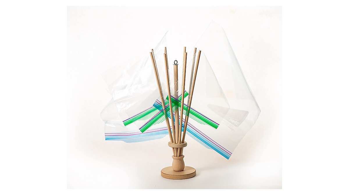 FloWorks Design Eco-Friendly Plastic Bag & Bottle Dryer | Space-Saving ...