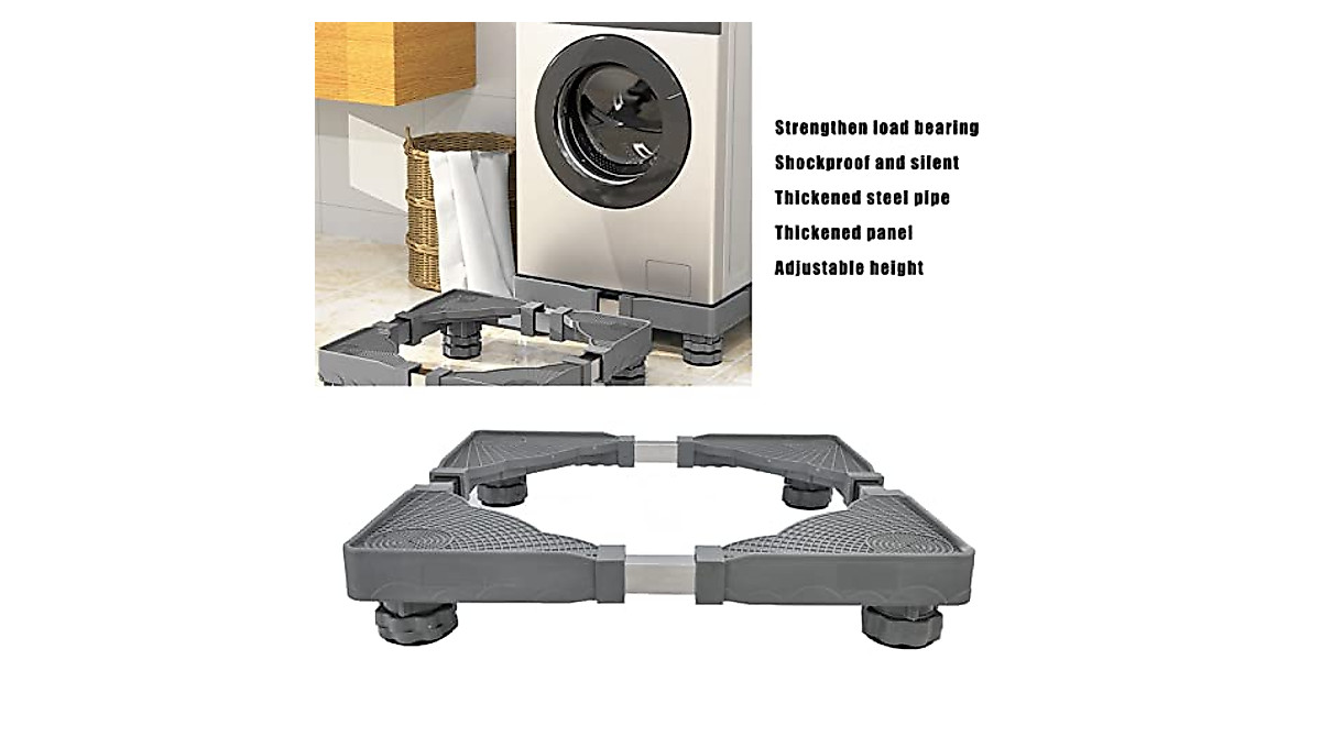 Adjustable Appliance Stand for Fridges & Washers - Durable & Adjustable