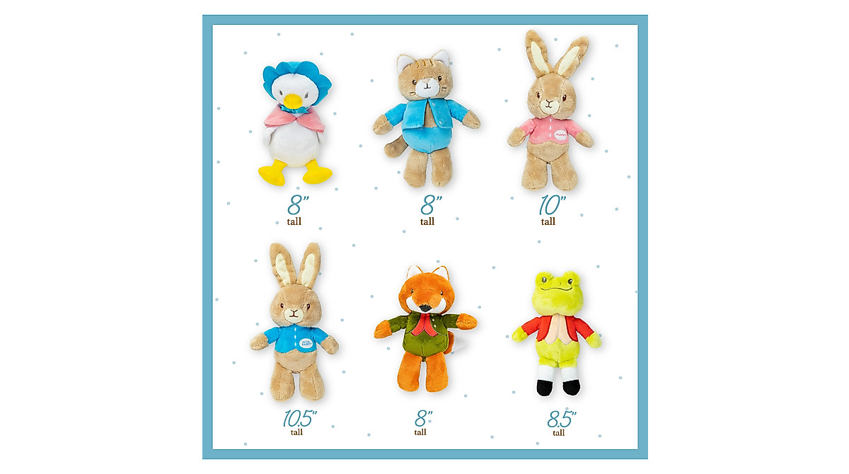 Peter Rabbit Plush Set: 6 Classic Stuffed Animals