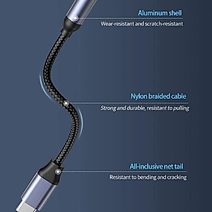USB C to 3.5mm Headphone Adapter - High Fidelity DAC