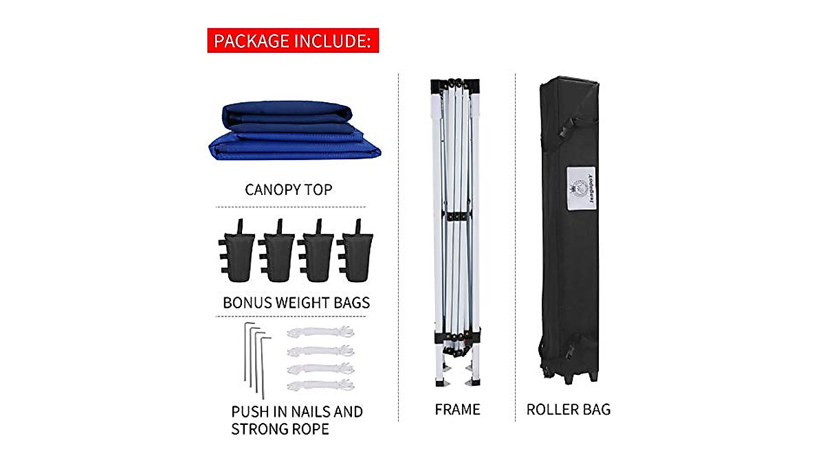 Portable 10x10 Canopy Tent for Outdoor Shade & Events