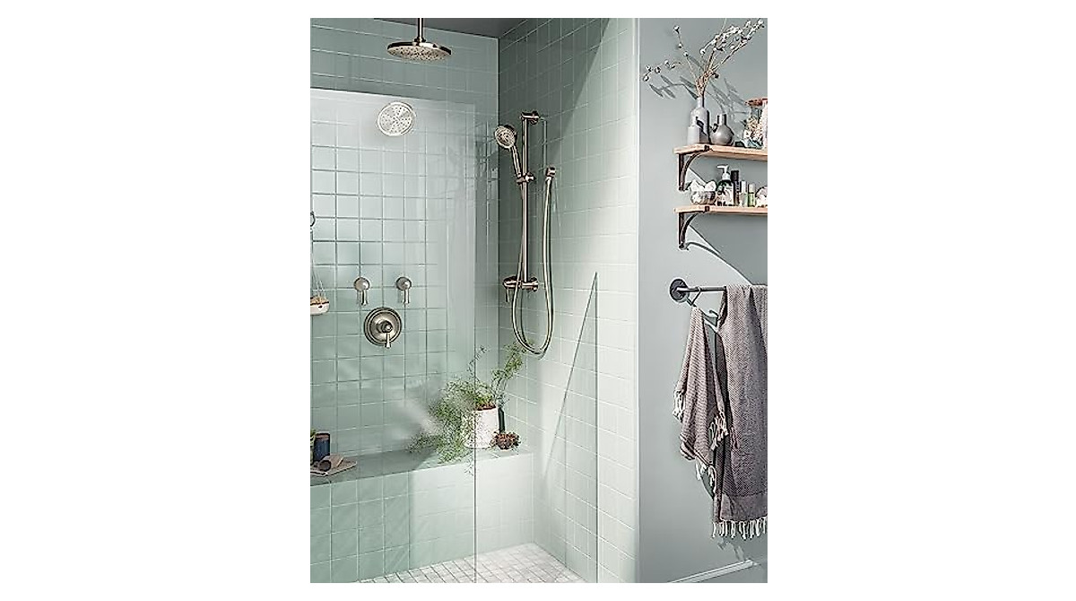Moen Brushed Nickel Drop Ell for Handheld Showers