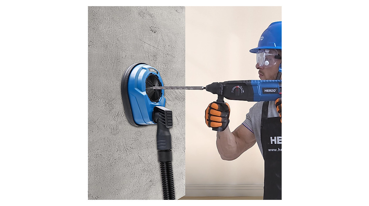 HERZO Universal Drill Dust Collection Attachment 70mm