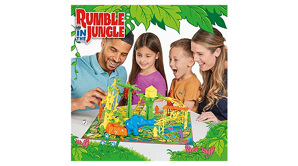 TOMY Rumble in The Jungle Board Game | Fun Family Game for Kids 5+