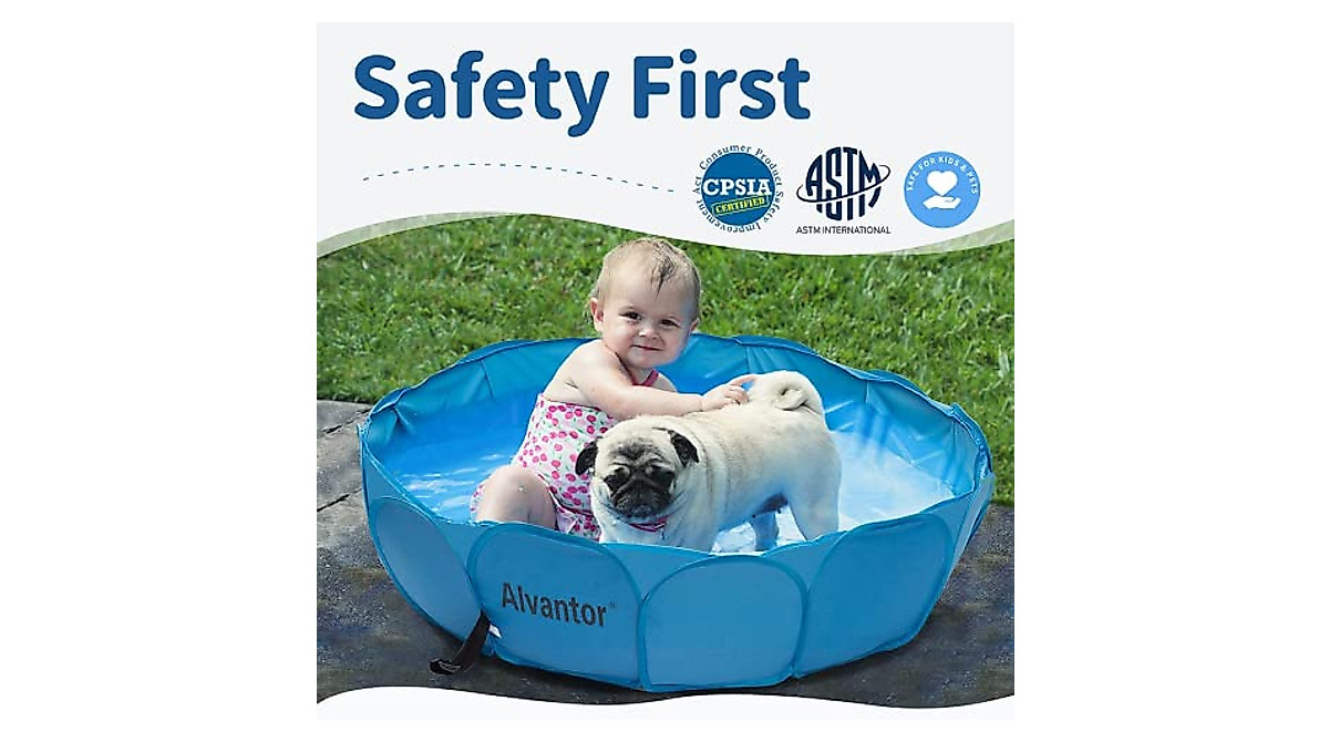 Alvantor Pet Swimming Pool: Foldable & Portable Spa