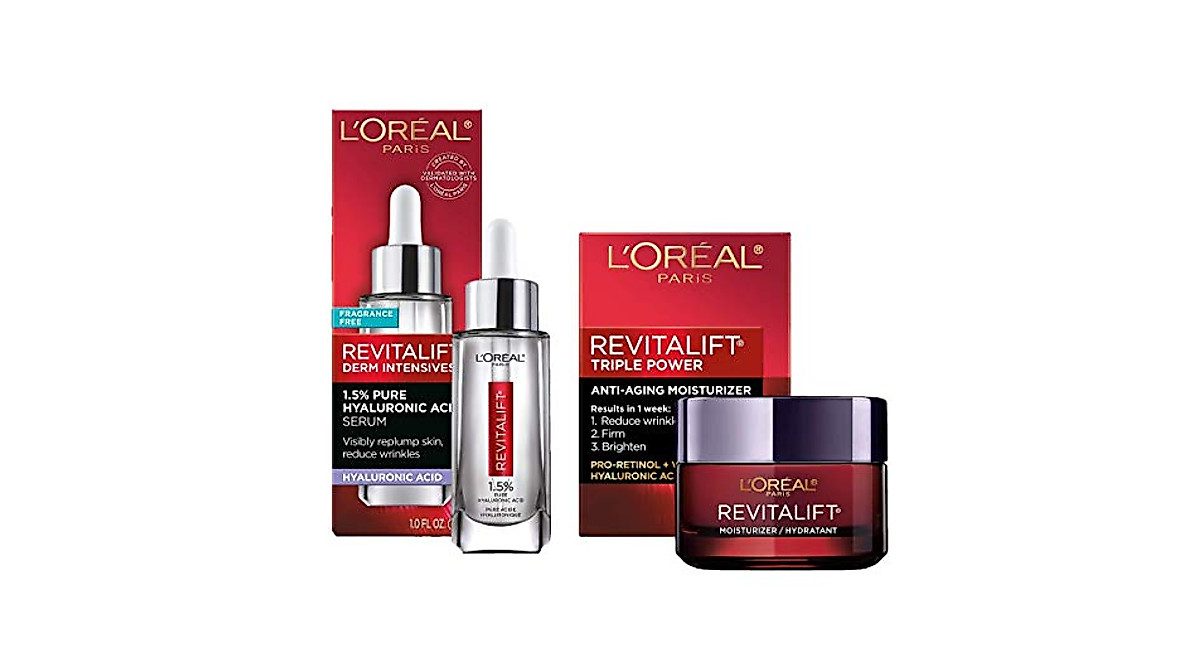 L'Oreal Paris Revitalift Anti-Aging Kit with Hyaluronic Acid & Retinol