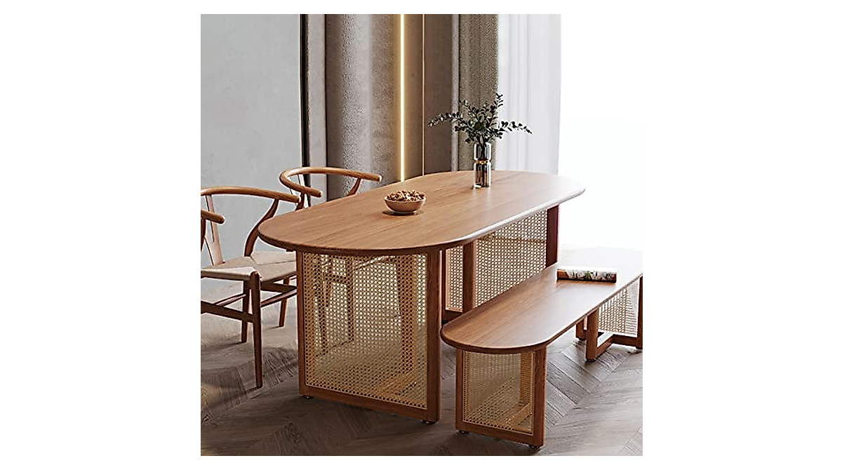 Elegant Solid Wood Oval Dining Table for Your Home