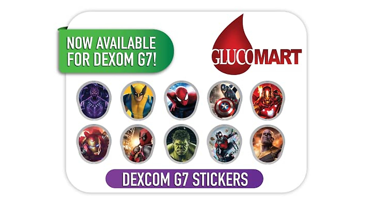 Dexcom G7 Stickers - Waterproof & Vibrant CGM Customization
