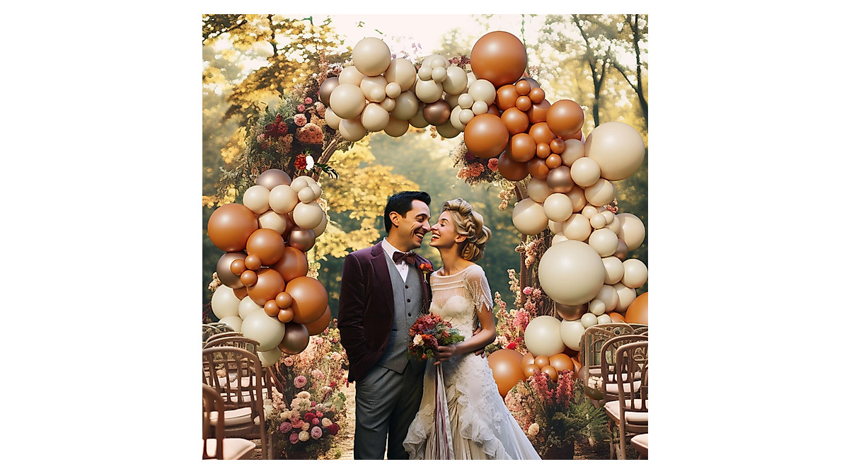 Boho Balloon Garland Kit - Fall & Rustic Balloon Arch Decorations