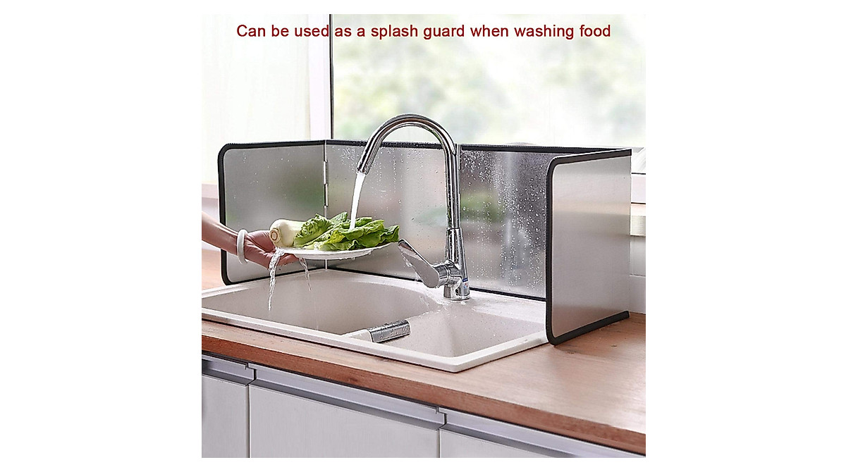 MMUK 4-Sided Splatter Guard: Kitchen Oil Shield