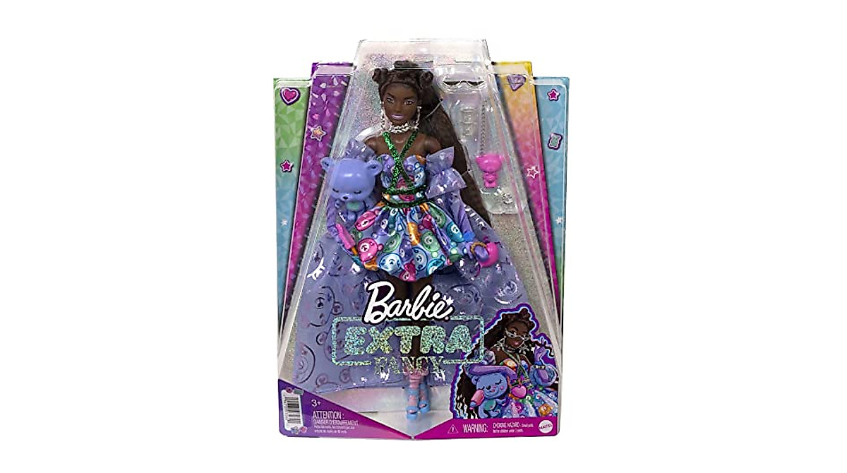 Barbie Extra Fancy Doll - Glam Teddy-Print Gown & Accessories