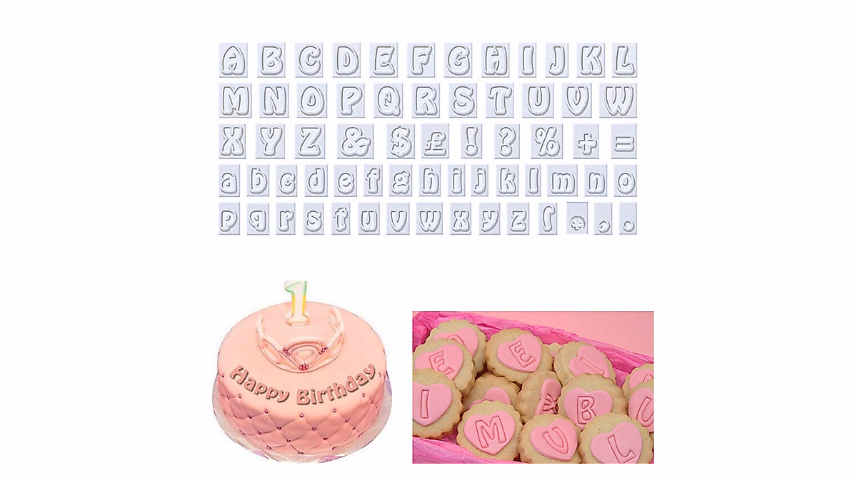 Mini Alphabet Cookie Cutters for Creative Baking