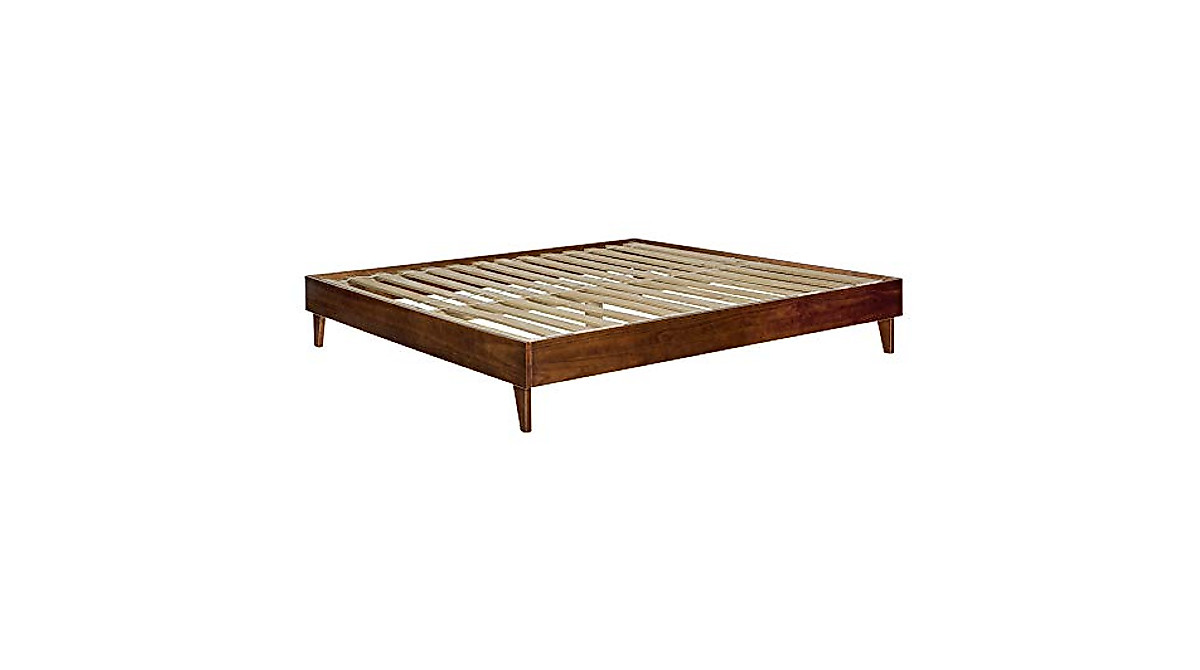 Walker Edison Mid Century King Bed Frame - No Box Spring