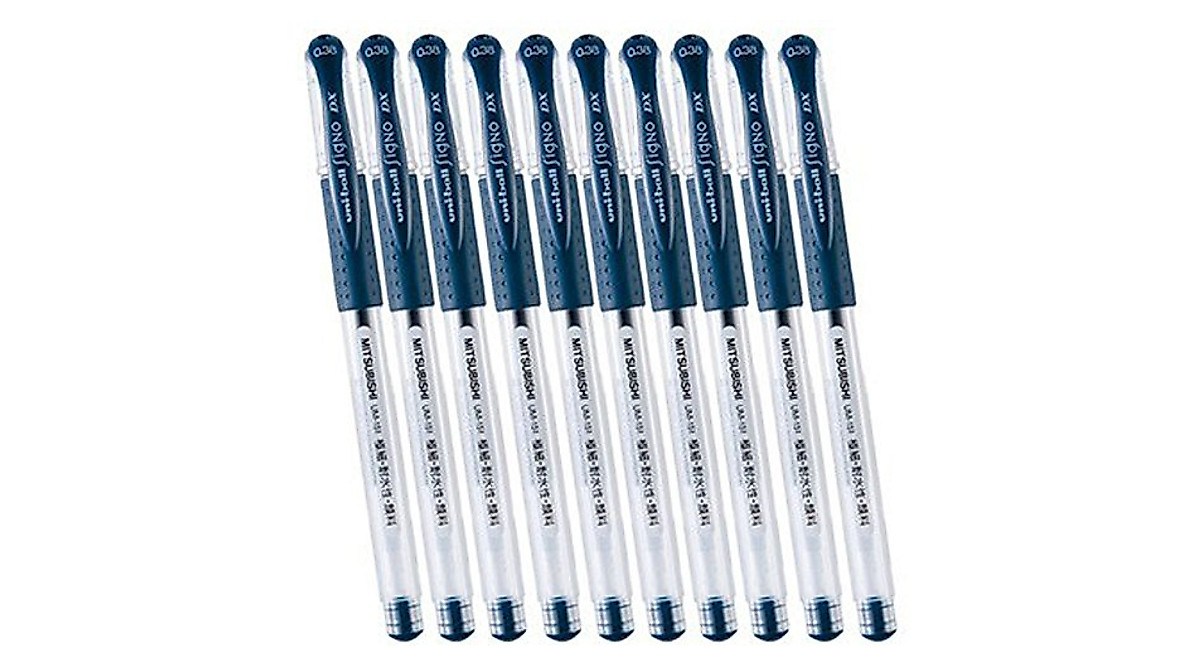 Uni-ball Signo DX UM-151 Gel Pen Set - Precision & Reliability in Blue ...