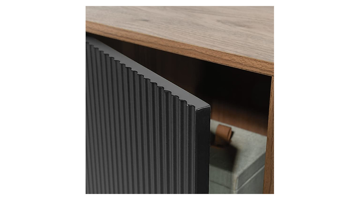 Sauder Ambleside Storage Cabinet in Serene Walnut – Stylish Home ...