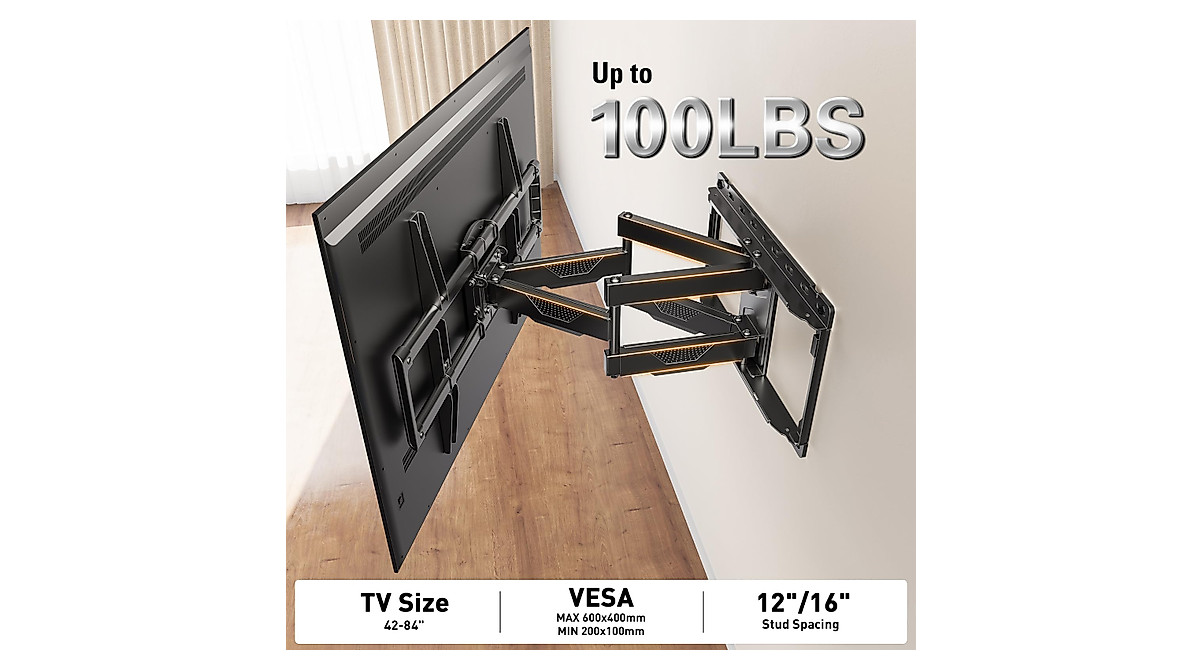 Mounting Dream Full Motion TV Wall Mount for 42-75 Inch TVs