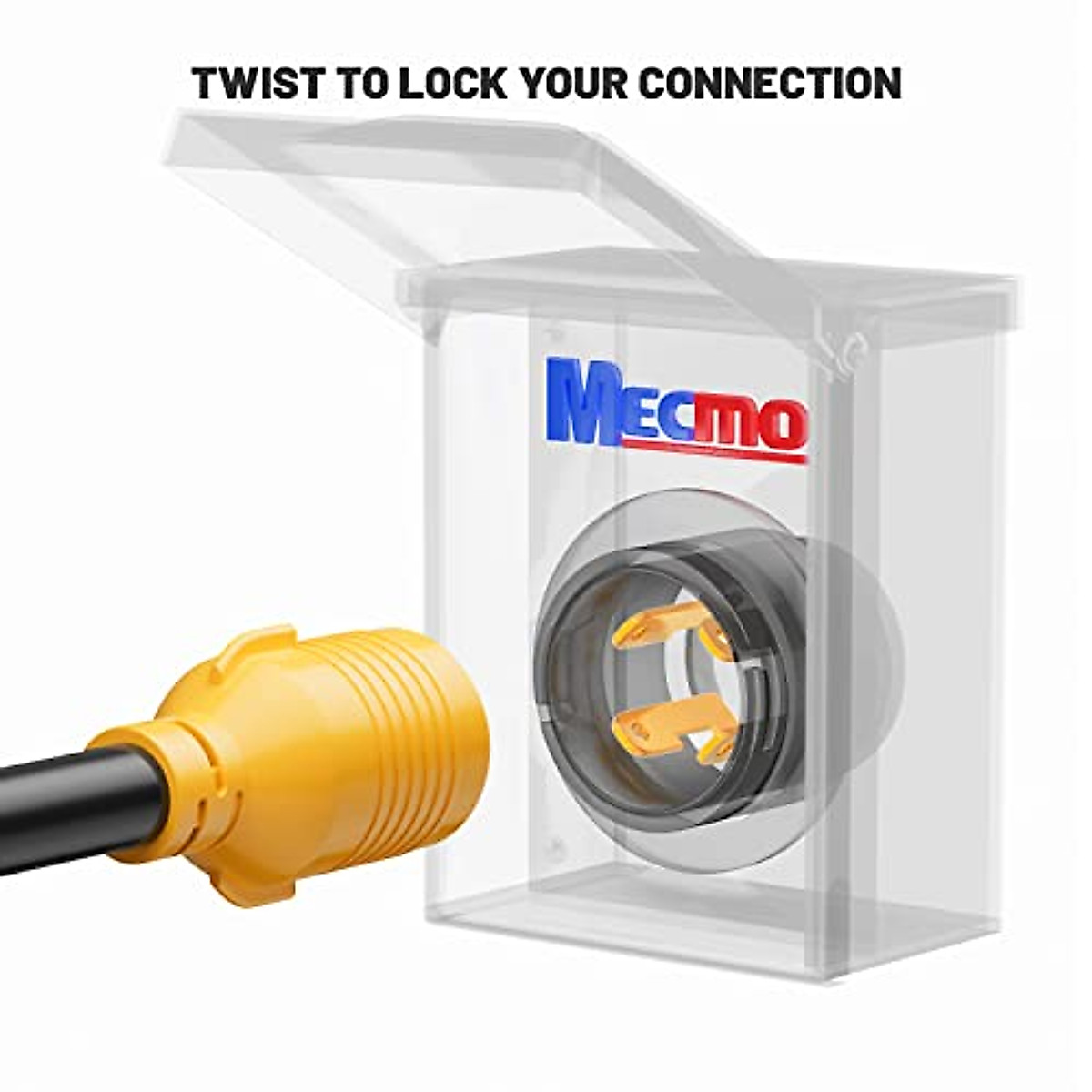 MECMO 14-50P to L14-30R Generator Adapter Cord