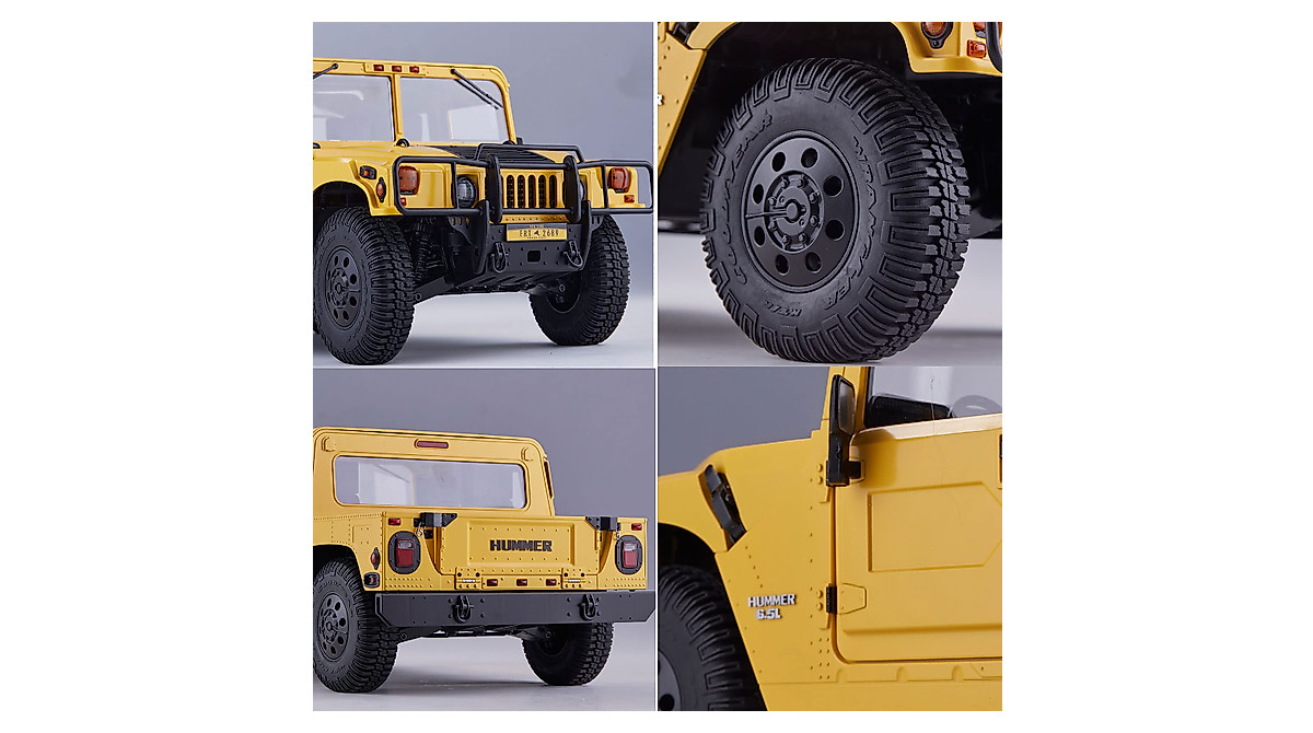 EAZYRC Hummer H1 Military RC Truck - 3 Speed, 4WD, 2WD