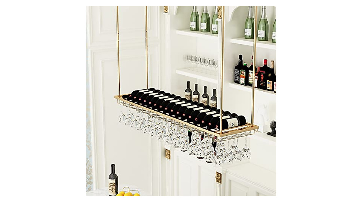 DASHADAO Floating Wine Rack - Stylish Bar Decor