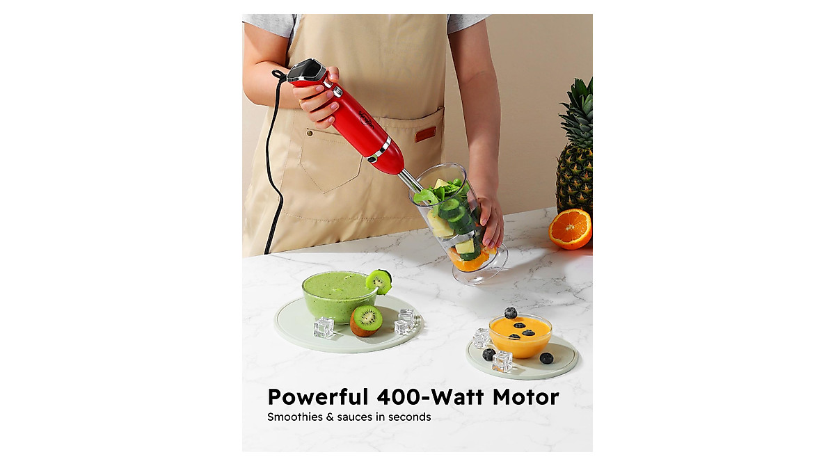 Sangcon 3-in-1 Handheld Immersion Blender - 400W