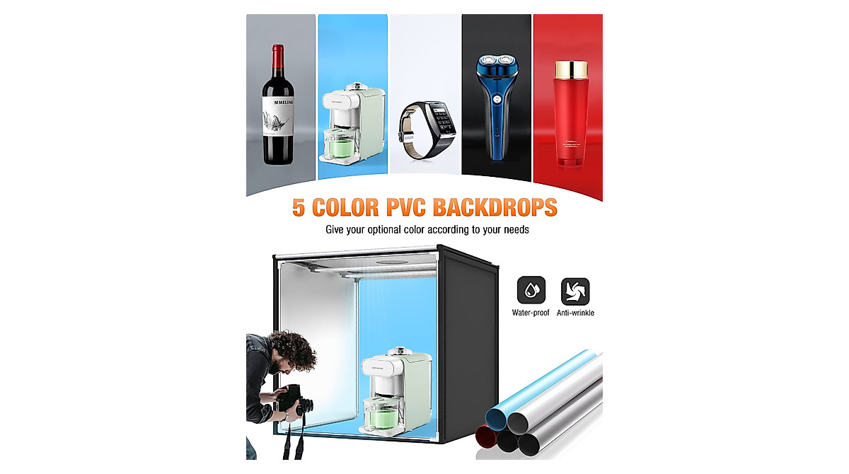 FOSITAN Dimmable Photo Light Box Kit - Perfect for Shooting