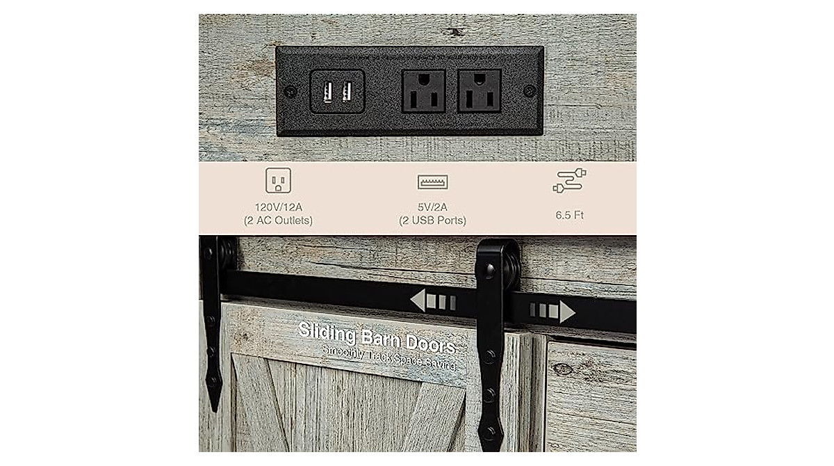 Wnutrees Coffee Bar Cabinet - Stylish & Functional Storage