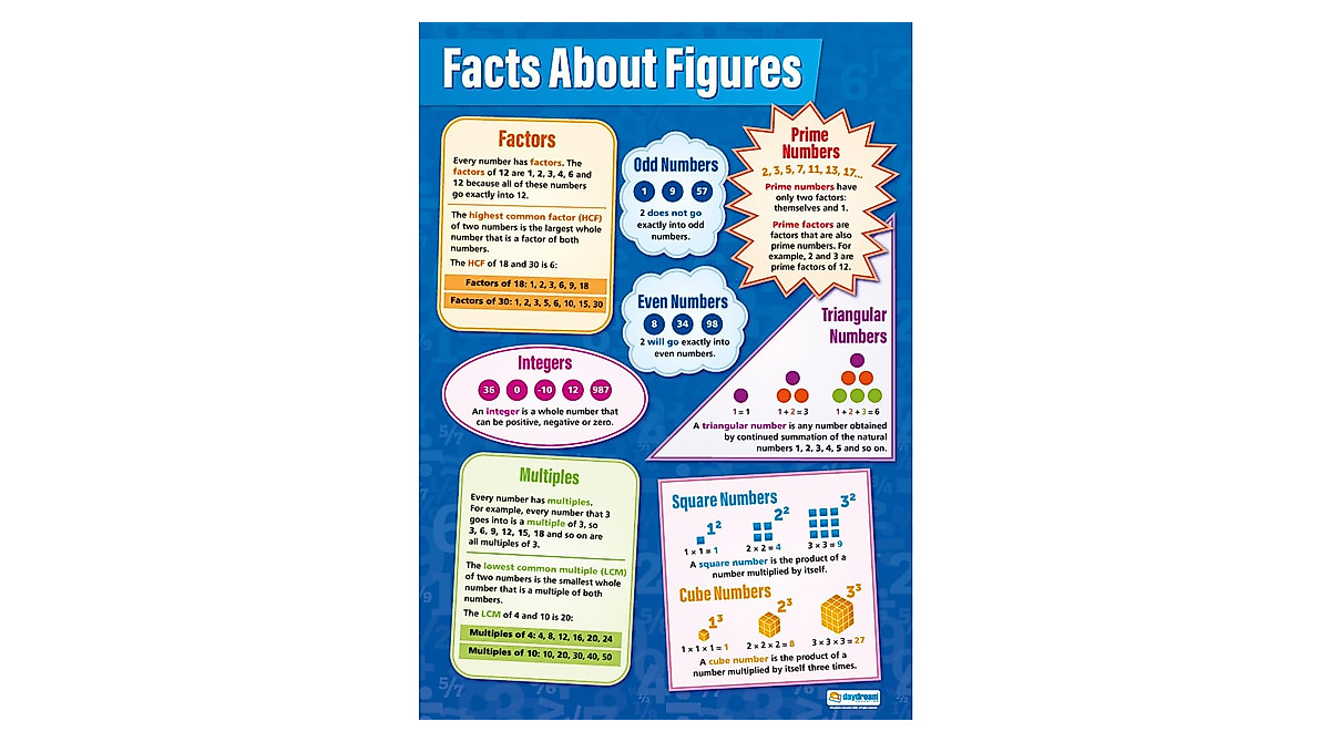 Facts About Figures Math Poster for Classrooms